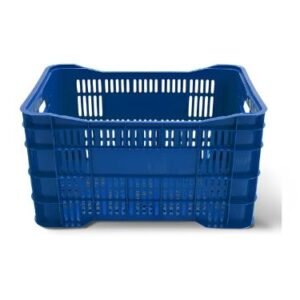 Caixa Vazada Hortifruti 45L – Resistente, Prática e Ideal para Transporte e Armazenamento! - Azul