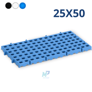 Estrado Plástico Modular 25X50 cm – Branco ou Preto