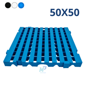 Estrado Plástico Modular 50x50 cm – Branco ou Preto