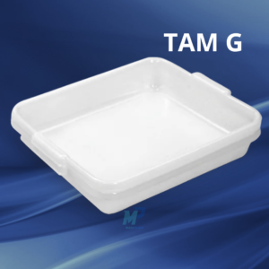 Bandeja Plástica Grande 12L - Branca, PEAD